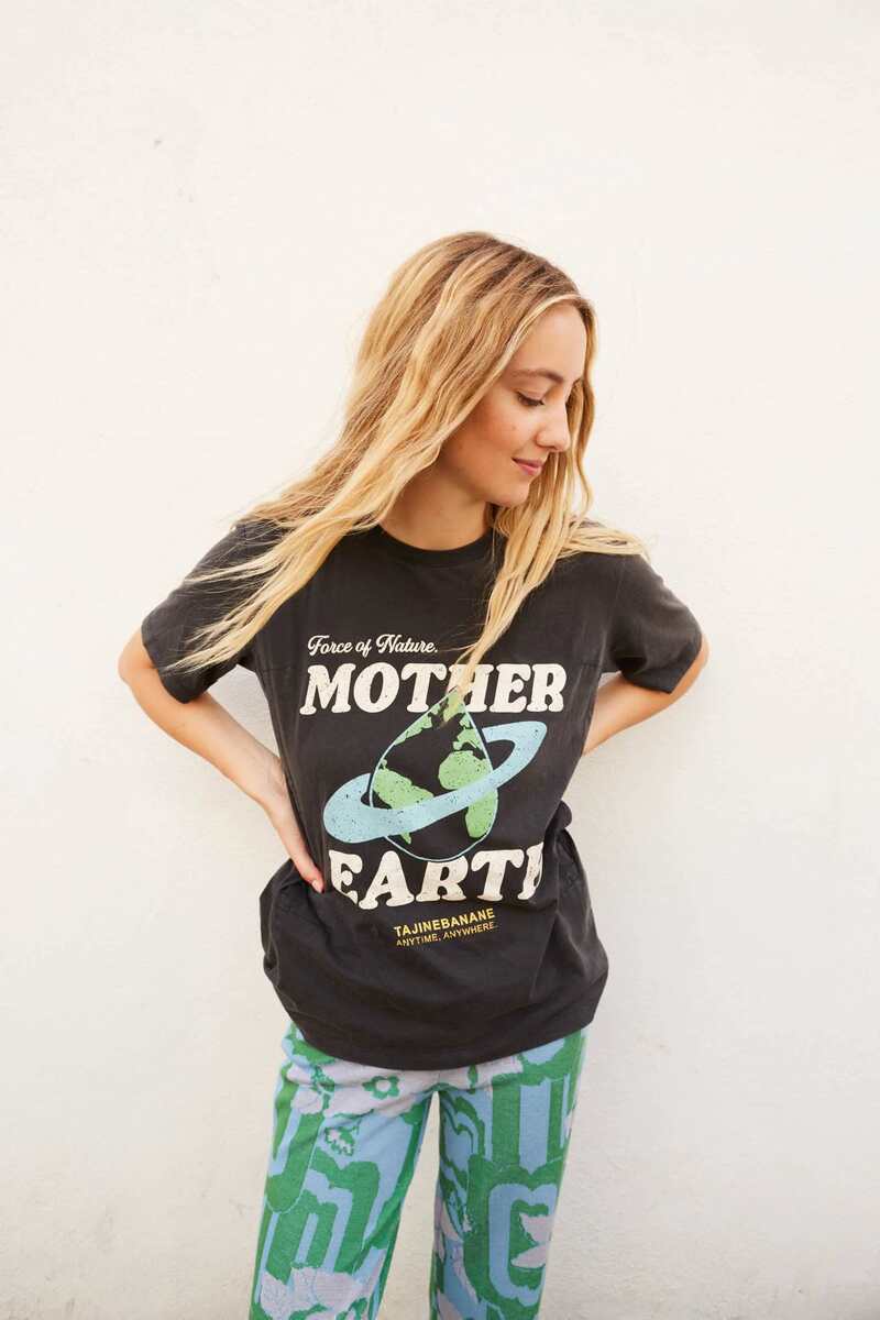 T-shirt d'allaitement Mother Earth Tajine Banane produit face
