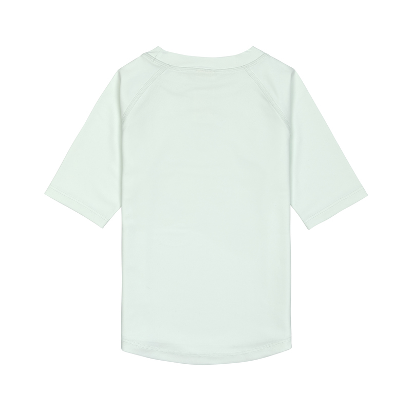 T-shirt anti-UV manches courtes Crocodile vert écume LASSIG dos