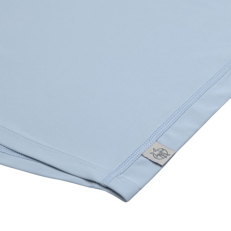 T-shirt anti-UV manches longues Crocodile bleu ciel LASSIG matiere