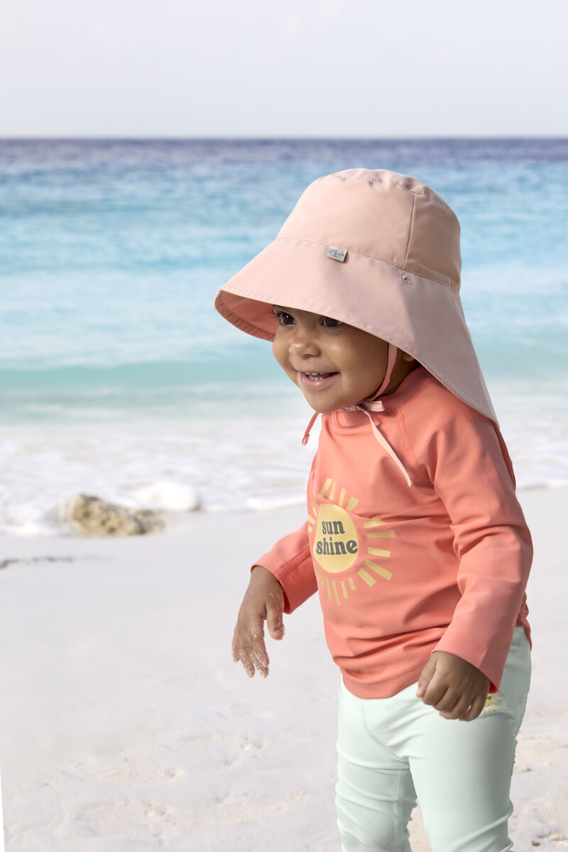 T-shirt anti-UV manches longues Sunshine corail LASSIG lifestyle2