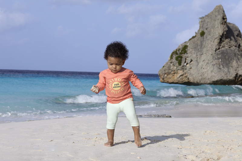 T-shirt anti-UV manches longues Sunshine corail LASSIG lifestyle3