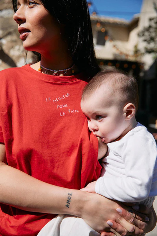 T-shirt d'allaitement Le Meilleur pour la Faim Tajinebanane zoom