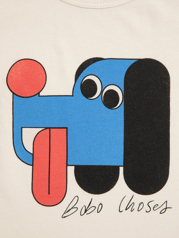 T-shirt Doggy Mate Blanc 6 mois Bobo Choses zoom 1