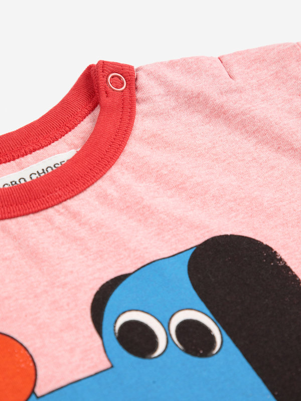 T-shirt Doggy Mate Rouge 6 mois Bobo Choses zoom 2