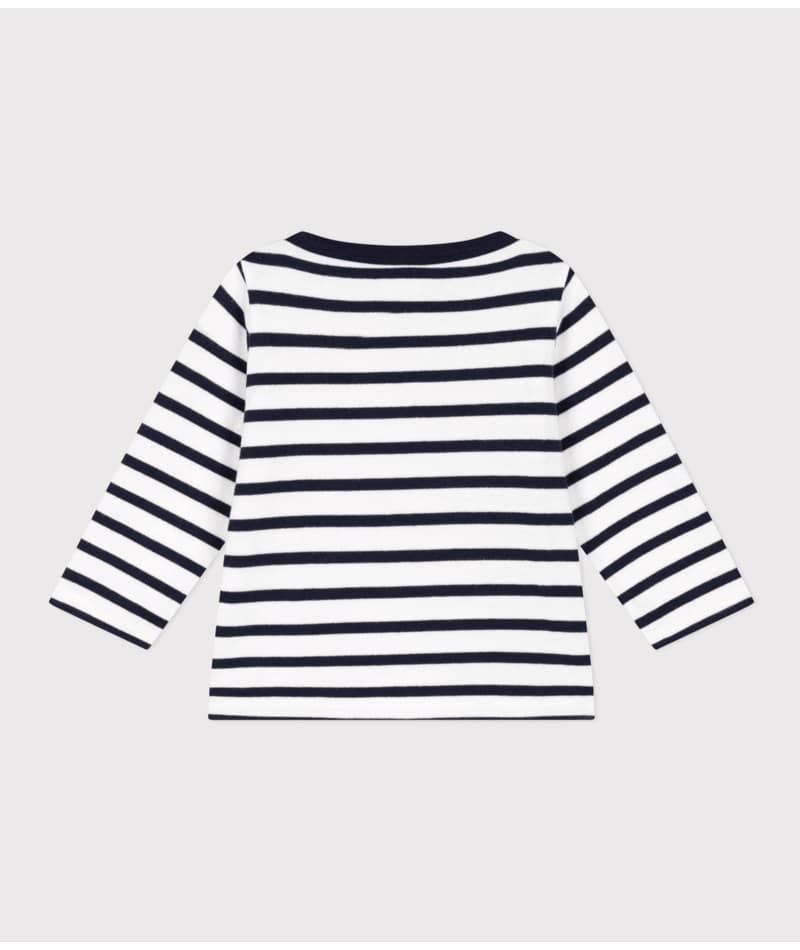T-shirt manches longues Marinière Petit Bateau dos