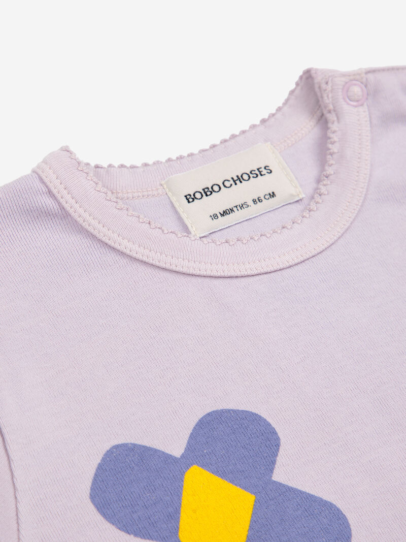 T-shirt Pansy Flower Bobo Choses col