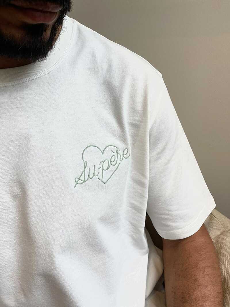 T-shirt Su-père Vintage Blanc Tajine Banane produit face