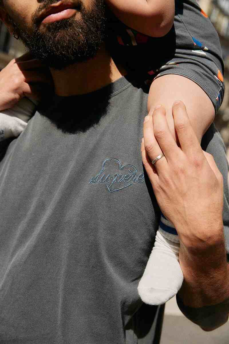 T-shirt Su-père Vintage Gris Tajine Banane produit face