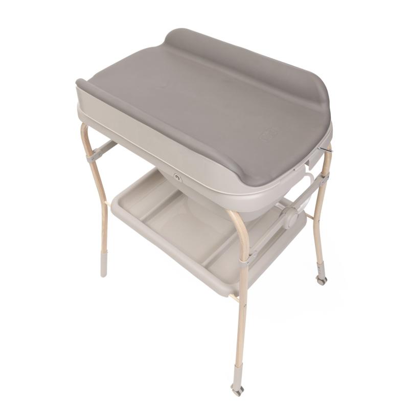 Table à langer + baignoire Soft Bubble Armonia Scandinavian CHICCO table à langer profil