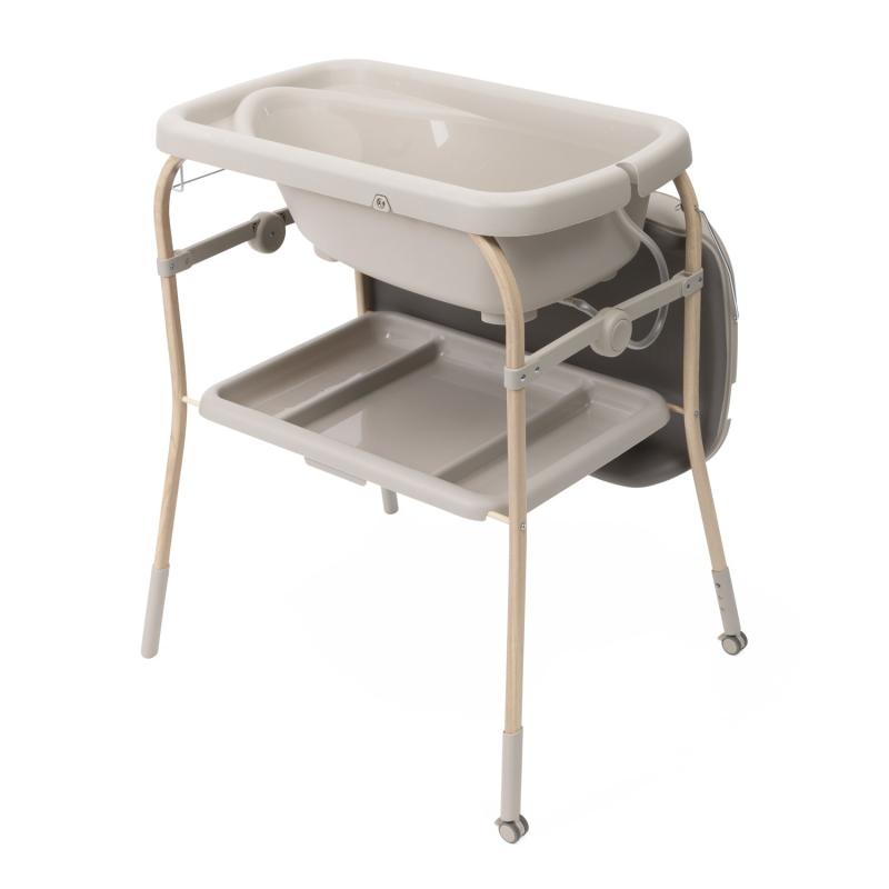 Table à langer + baignoire Soft Bubble Armonia Scandinavian CHICCO baignoire profil