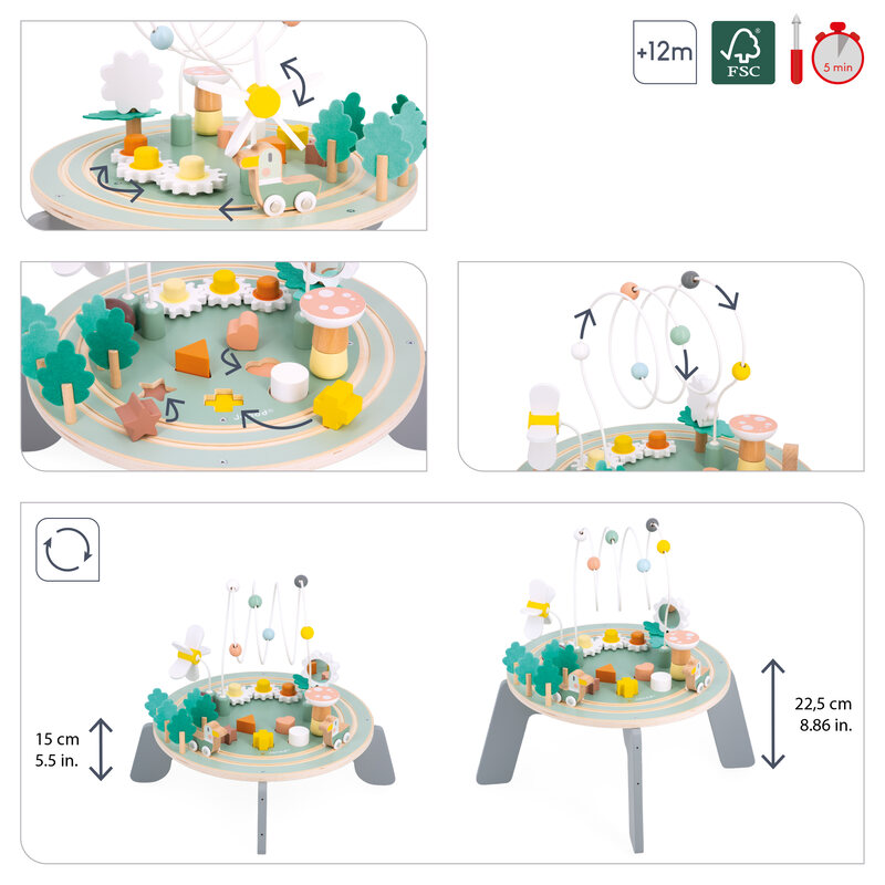 Table d'Activités Jardin Sweet Cocoon JANOD face3