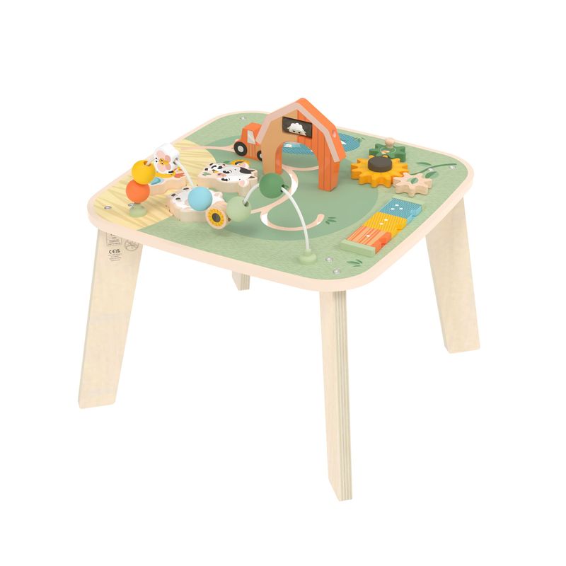 Table d'activités en bois Farmers Tiny Love produit angle 2