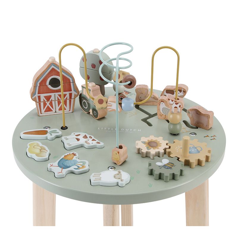 Table d'activités en bois FSC Little Farm Little Dutch zoom