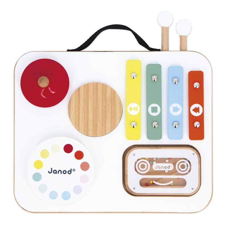Table Musicale Baby Confetti JANOD zomm sur la table