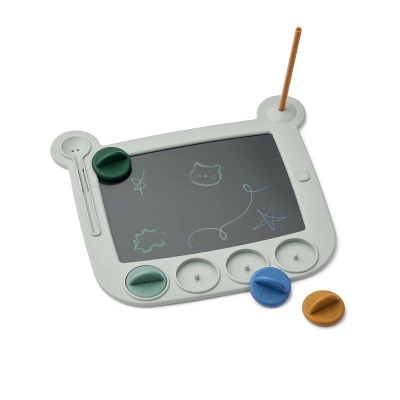 Tablette à dessin magic avec tampons Venzora Dove blue multi mix LIEWOOD dessin