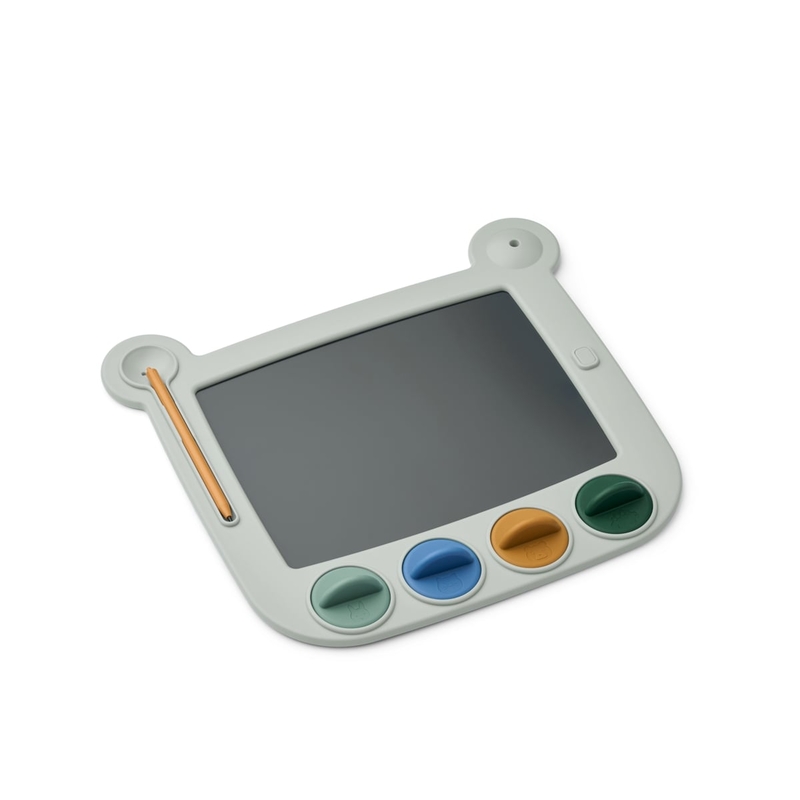 Tablette à dessin magic avec tampons Venzora Dove blue multi mix LIEWOOD face