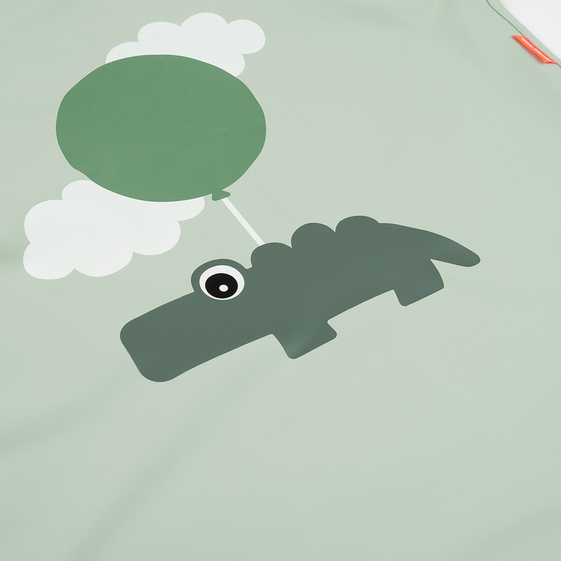 Tablier imperméable pour enfants Happy clouds Vert Done By Deer motif
