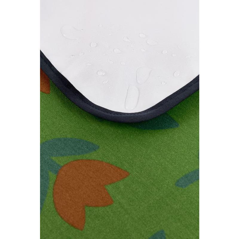 Tapis à langer imperméable Hyde Park Green Tulips NOBODINOZ motif
