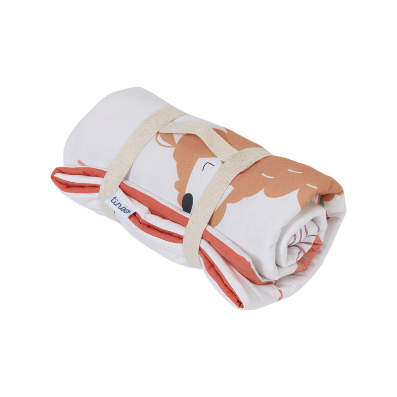 Tapis de jeu Nomade Alpaga TINEO enroulé