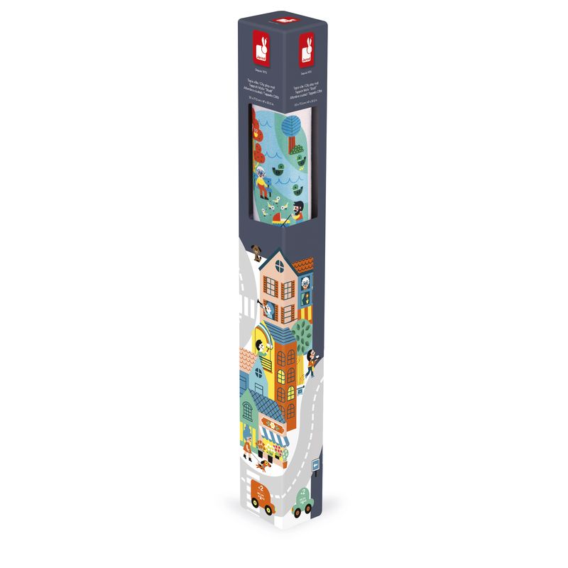 Tapis de jeu Ville Cross Roads Janod packaging