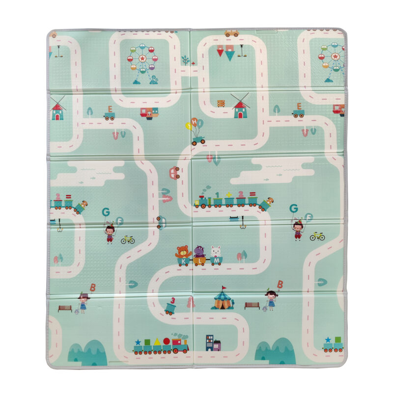 Tapis de jeu XXL réversible TINEO face verte