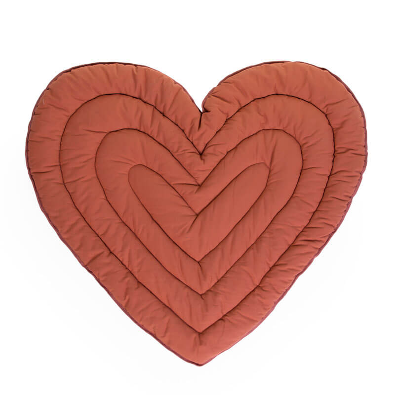 Tapis d'éveil 120cm Coeur Terracotta Childhome