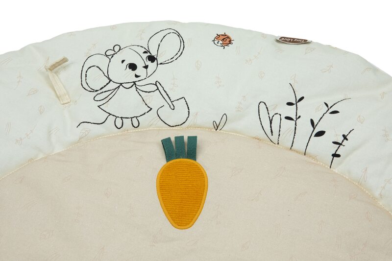Tapis d'éveil avec arche en bois Luxe Gymini - Garden of Adventures Tiny love souris