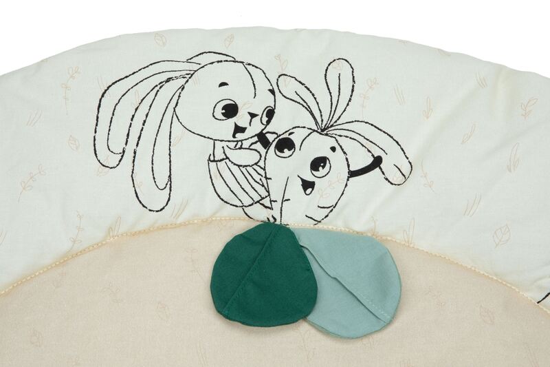 Tapis d'éveil avec arche en bois Luxe Gymini - Garden of Adventures Tiny love lapin et carotte