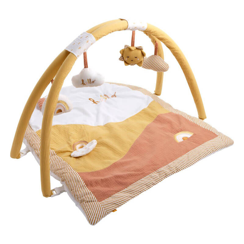 Tapis d'éveil avec miroir et oreiller pour bébé - Areu Bébé