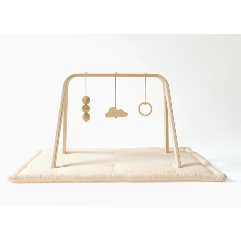 Arche en bois avec jouets à suspendre Charlie - Made in Bébé