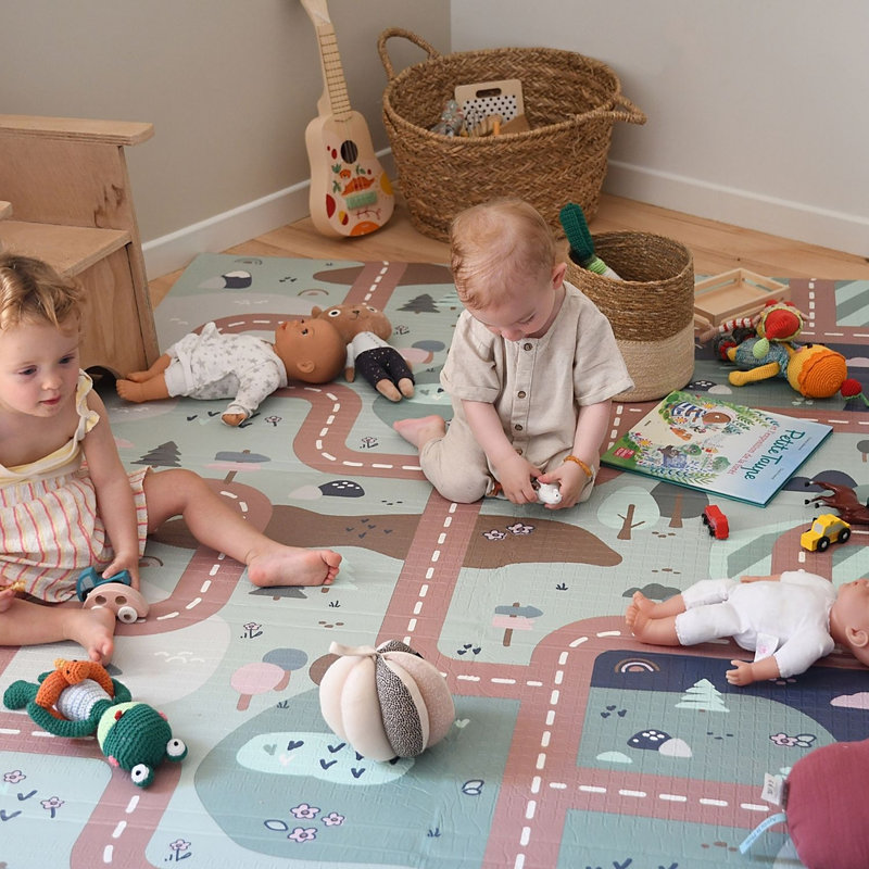 Tapis De Motricité XL Réversible Play Life BEABA lifestyle 1