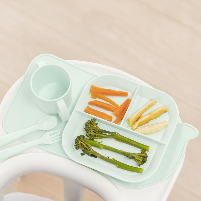 Tapis silicone antidérapant menthe Miniland lifestyle