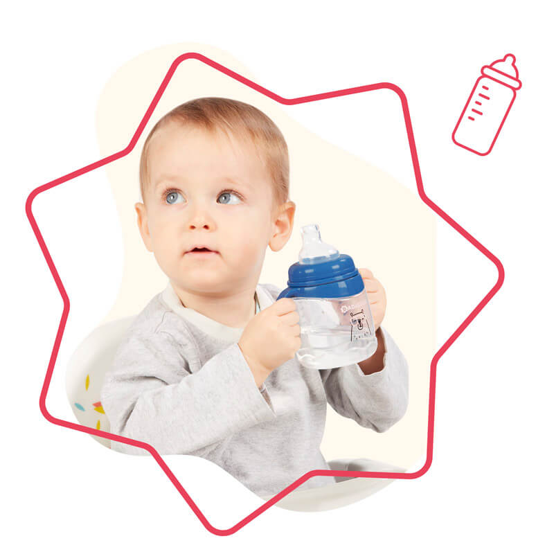 Tasse anti-fuite 180 ml Badabulle ambiance