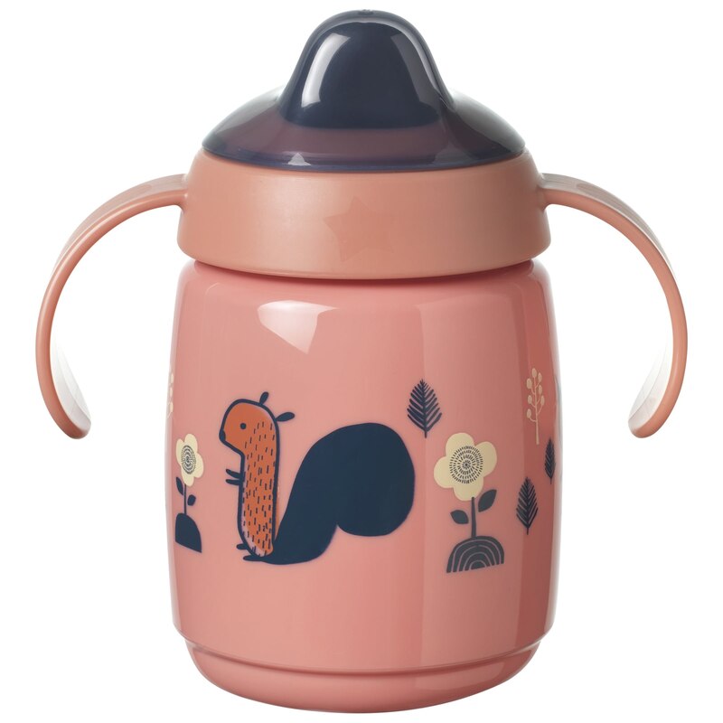 Tasse d'apprentissage à bec 300ml 6m+ Rose Tommee Tippee produit face