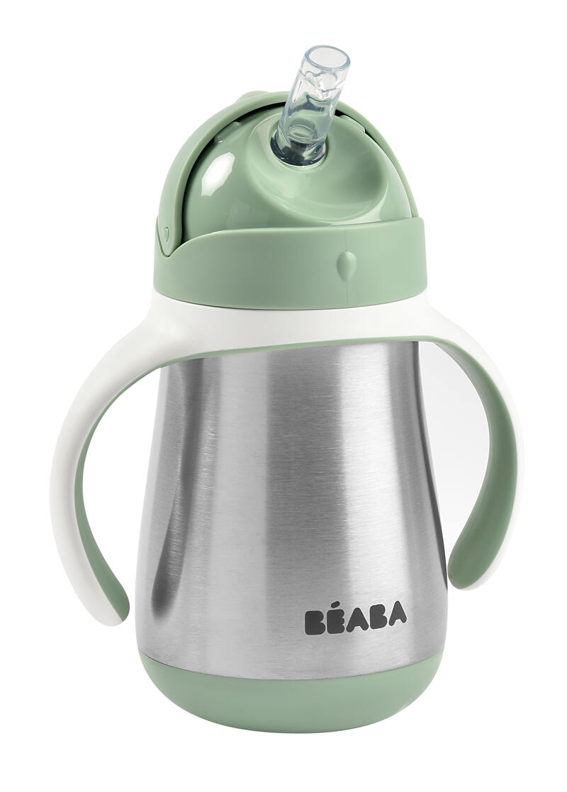 Tasse d'apprentissage avec paille inox 250 ml  Béaba