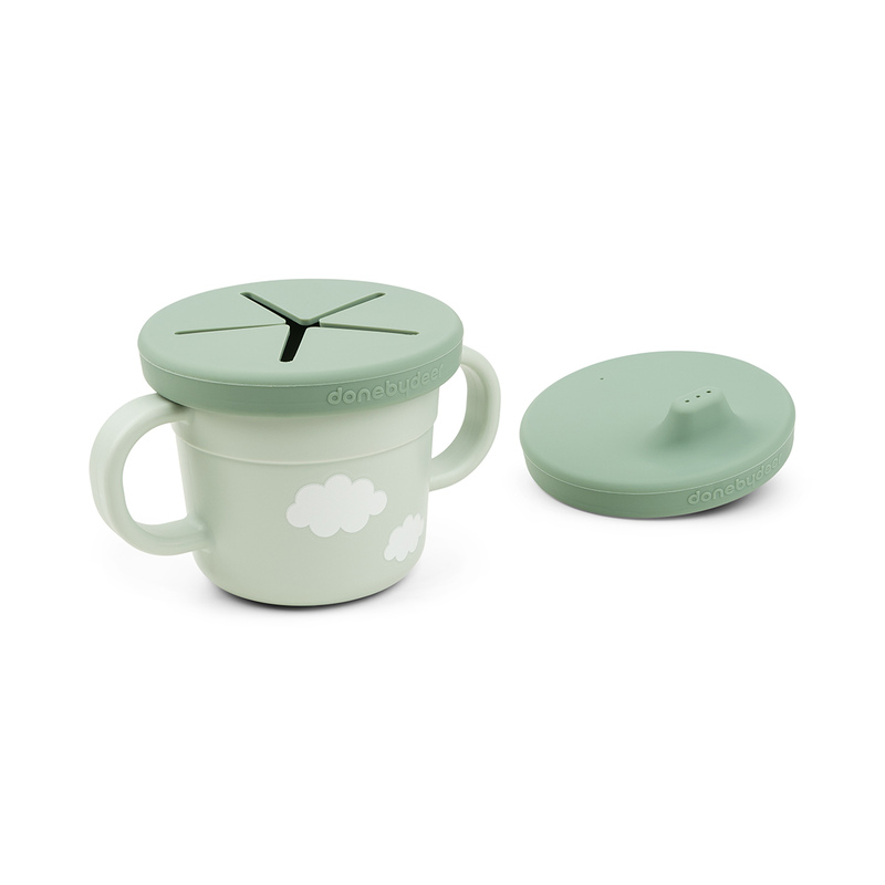 Tasse d'apprentissage & snack Foodie Croco Vert Done by Deer fente