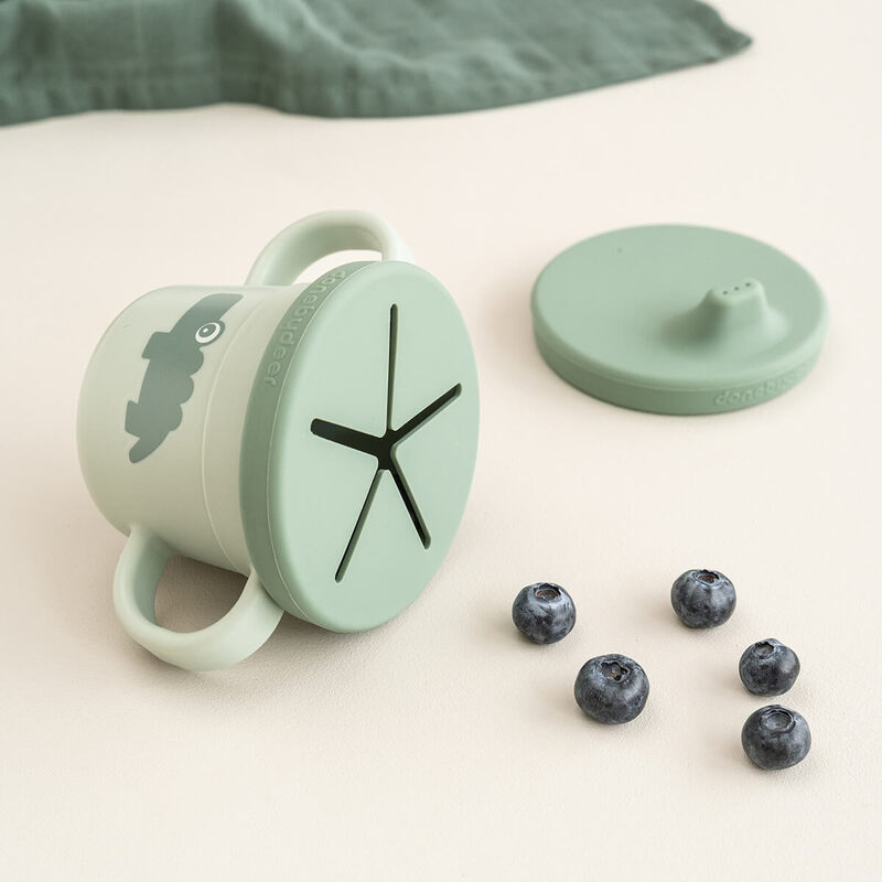 Tasse d'apprentissage & snack Foodie Croco Vert Done by Deer lifestyle