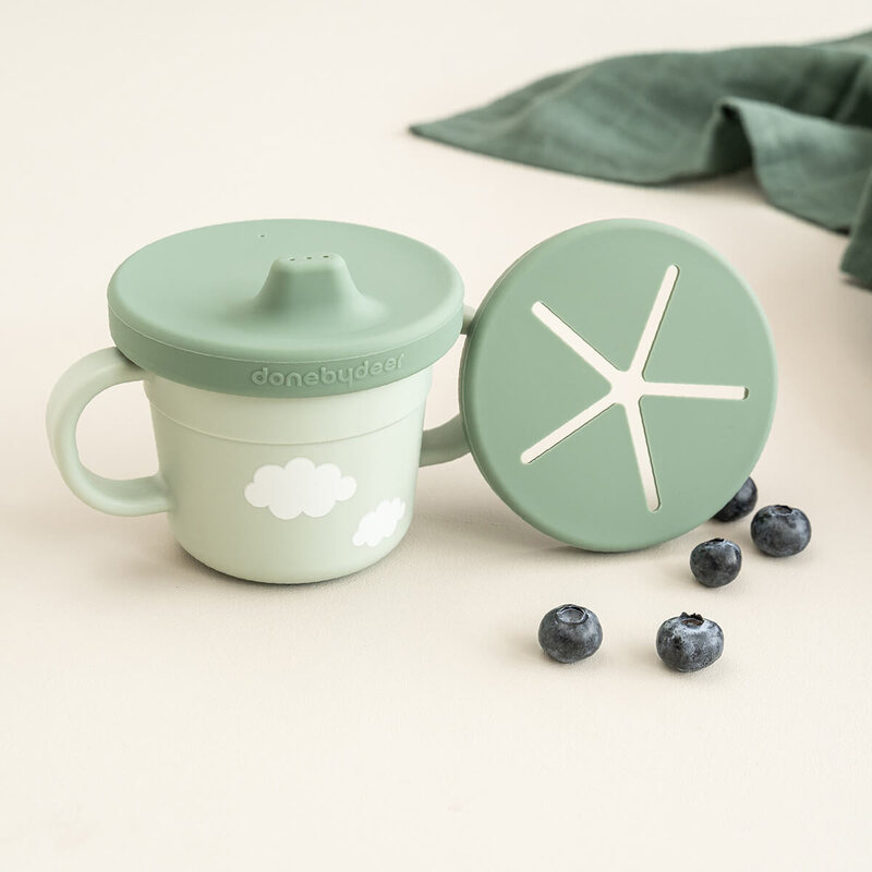 Tasse d'apprentissage & snack Foodie Croco Vert Done by Deer lifestyle2