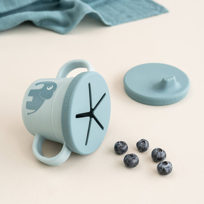 Tasse d'apprentissage & snack Foodie Elphee Bleu Done by Deer lifestyle