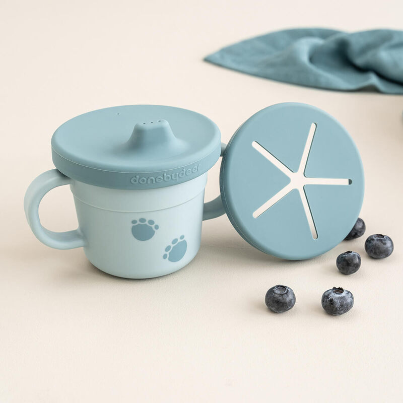 Tasse d'apprentissage & snack Foodie Elphee Bleu Done by Deer lifestyle2