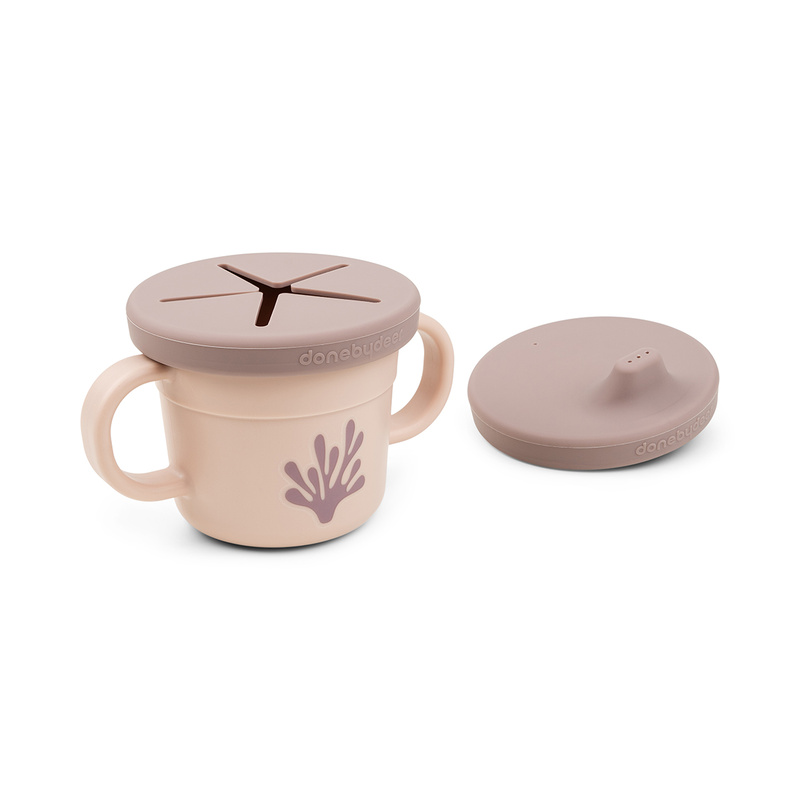 Tasse d'apprentissage & snack Foodie Wally Rose Done by Deer fente