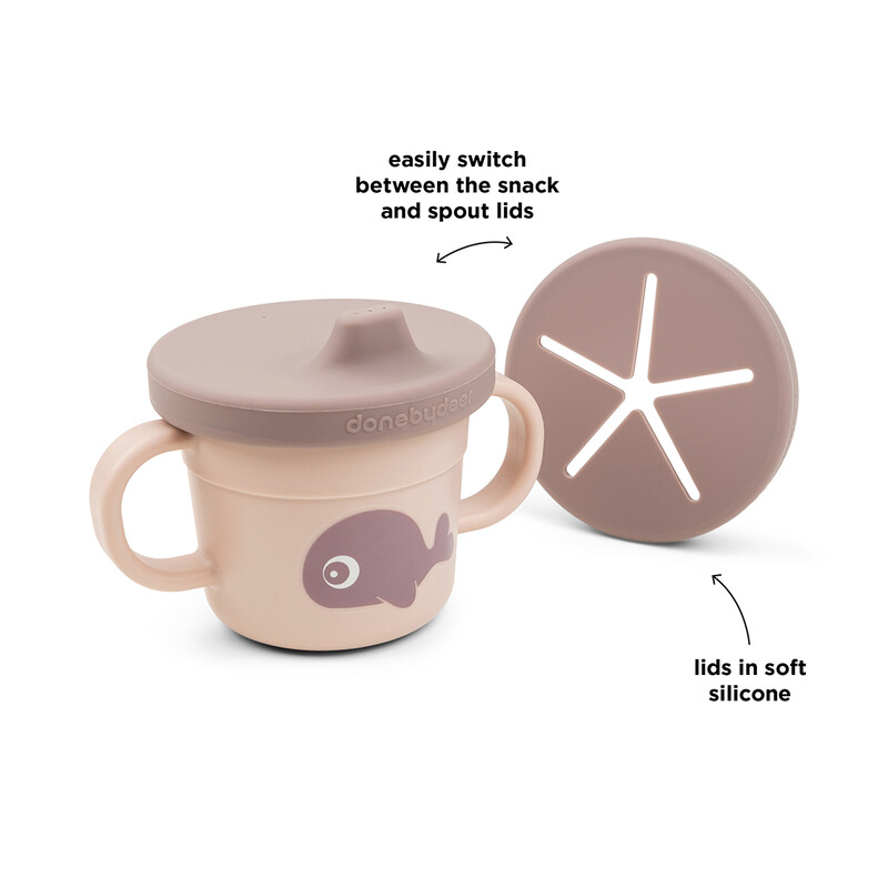Tasse d'apprentissage & snack Foodie Wally Rose Done by Deer information
