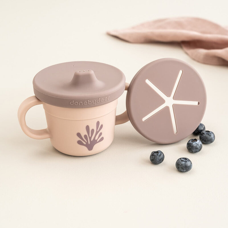Tasse d'apprentissage & snack Foodie Wally Rose Done by Deer lifestyle