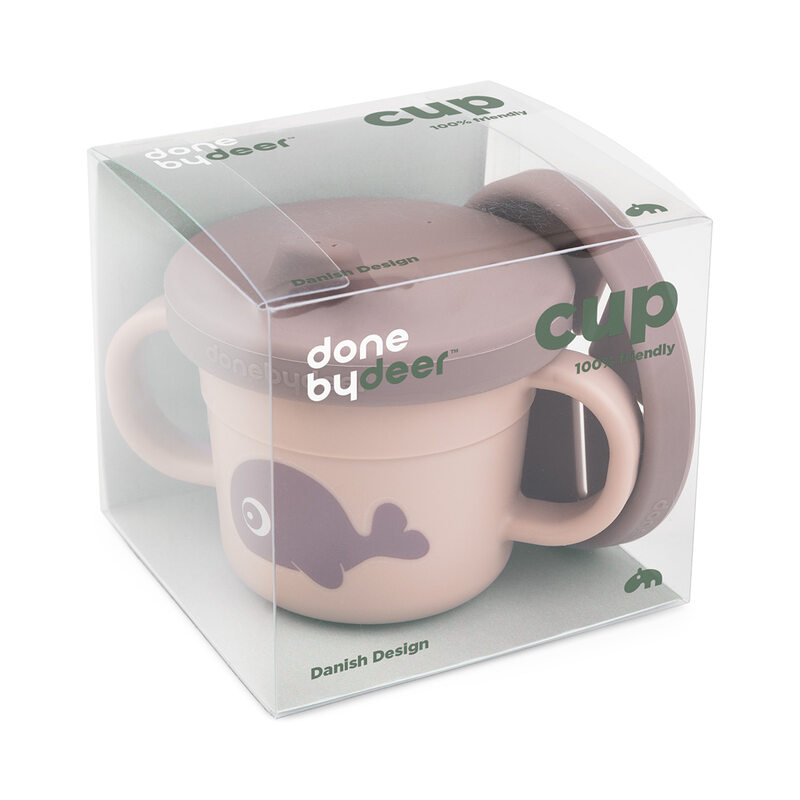 Tasse d'apprentissage & snack Foodie Wally Rose Done by Deer package