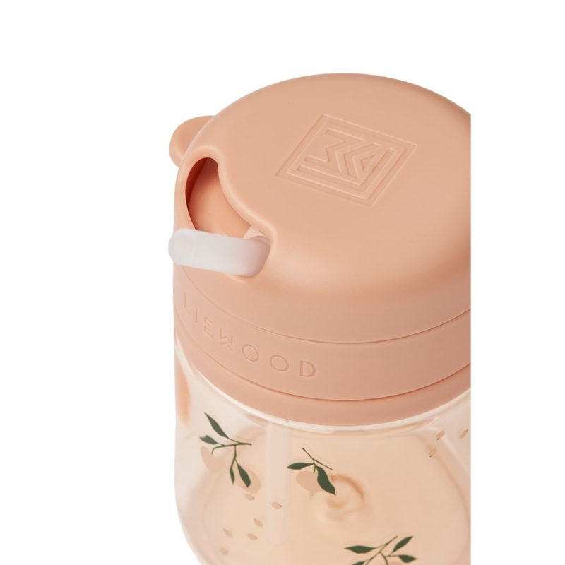Tasse avec paille en tritan Pavia 280ml Peach / Sea shell Liewood cote