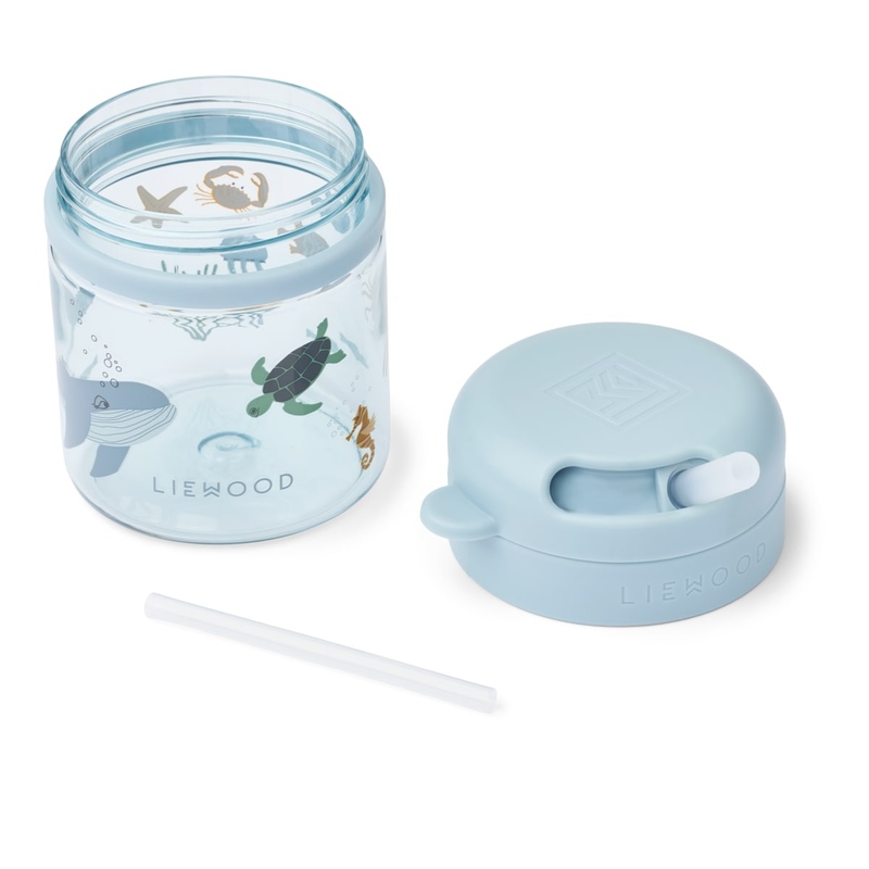 Tasse avec paille en tritan Pavia 280ml Sea creature / Sandy Liewood demonter
