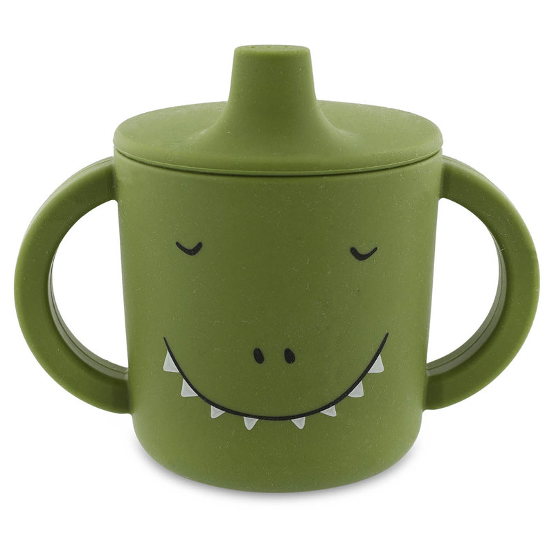 Tasse d'apprentissage en silicone Mr. Dino Trixie face 