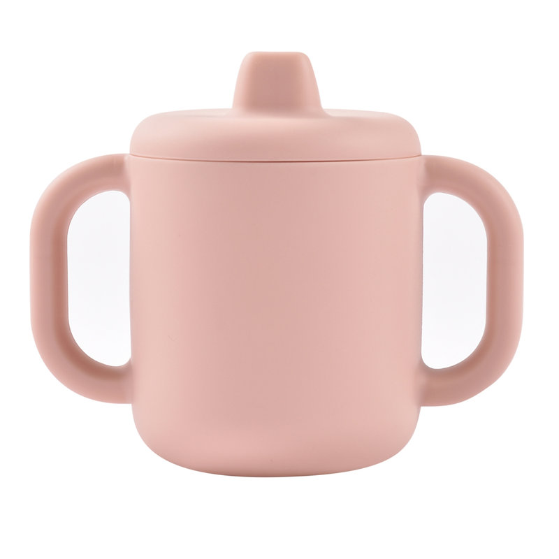 Tasse d'apprentissage silicone - Barbe à papa Beaba face