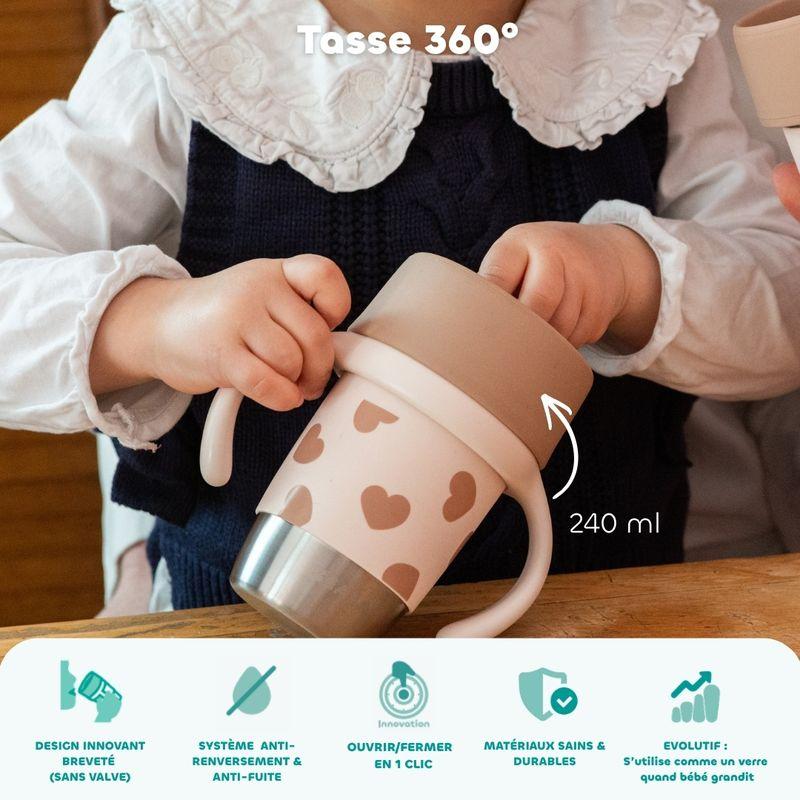 Tasse d'apprentissage inox Click & drink BigLove BEABA caractéristiques 2
