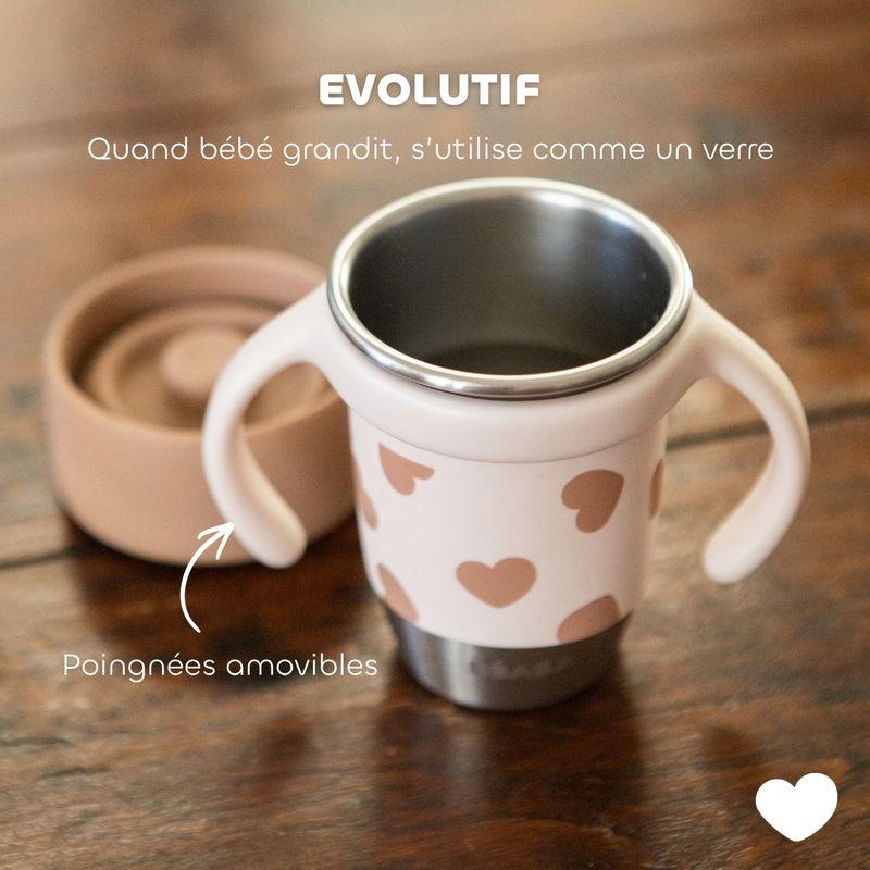 Tasse d'apprentissage inox Click & drink BigLove BEABA caractéristiques 4